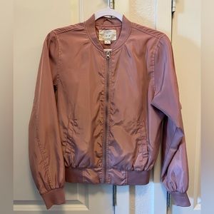 Iris Dusty Pink Bomber Jacket (small)